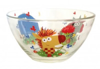 Салатник Зебра в клеточку 13см стекло (кратность 12шт!!!) МФК ЗЕБС130-1