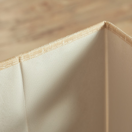 Короб стеллажный тм VETTA ЛЁН, полиэстер, 25х25х25см, бежевый