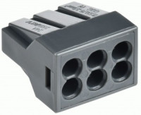 GENERICA клемма СМК 773-306 с пастой 6х2,5мм2, 24А (уп.100шт, цена за шт) UKZ11-306-100-G