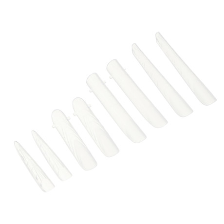 ЮНИLOOK Верхние формы для наращивания ногтей 96 шт (4 формы*24шт), пластик