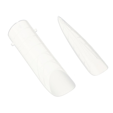 ЮНИLOOK Верхние формы для наращивания ногтей 96 шт (4 формы*24шт), пластик