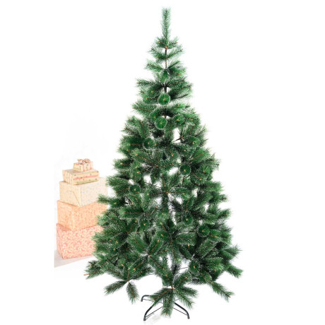 Елка HJ210-81 210см серебро 360веток мет.подст.