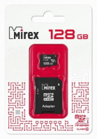 Флэш-карта (памяти) microSDХC адаптер MIREX 128GB (UHS-I, U1, class 10)
