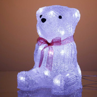 Фигурка новогод.Медведь светодиод 20-20-3 22*16см 8режимов света (12)