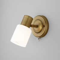 EUROSVET Бра E27 1x40W 110x180 металл белый/античная бронза Corso 20089/1 a049413