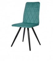 Стул обеденный Polini Home Rio SM (ДхГхВ) 45х45х89 см, мятный-черный (кратно 2!) (мест 1)