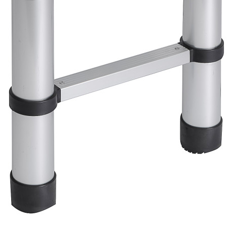 ЕРМАК Лестница телескопическая (макс.нагрузка 150кг) алюминий, 14 ступеней (4,1м)