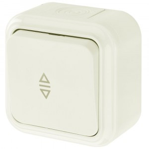 Bylectrica ПРАЛЕСКА АКВА выкл. 1 кл. ОУ перекр. IP54 беж., (А6/2 10-872 беж.)