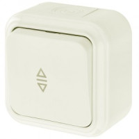 Bylectrica ПРАЛЕСКА АКВА выкл. 1 кл. ОУ перекр. IP54 беж., (А6/2 10-872 беж.)