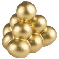 Свеча "Пирамида" золотая (лак), 8,3x7 см Волшебная страна