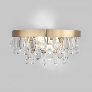 EUROSVET Бра 2x60W E14 120x330x150 латунь/хрусталь прозр. 60165/2 Умный дом Sophie a065756