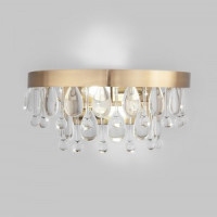 EUROSVET Бра 2x60W E14 120x330x150 латунь/хрусталь прозр. 60165/2 Умный дом Sophie a065756