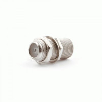 Переходник гн.F - гн.F Cablexpert APL-FF-01, с гайкой и шайбой, BL1, 17540