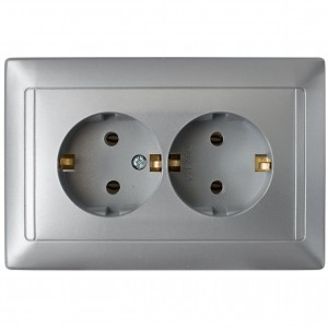 Bylectrica СТИЛЬ Роз. 2-местн. СУ земля серебро, (РС16-313 серебро)