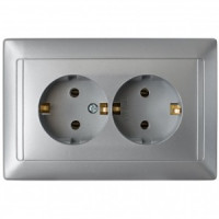 Bylectrica СТИЛЬ Роз. 2-местн. СУ земля серебро, (РС16-313 серебро)