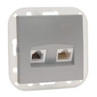 Bylectrica СТИЛЬ мех. роз. 1 мест. СУ (комп+тел) оконечн. серебро (ТРК-004 серебро)