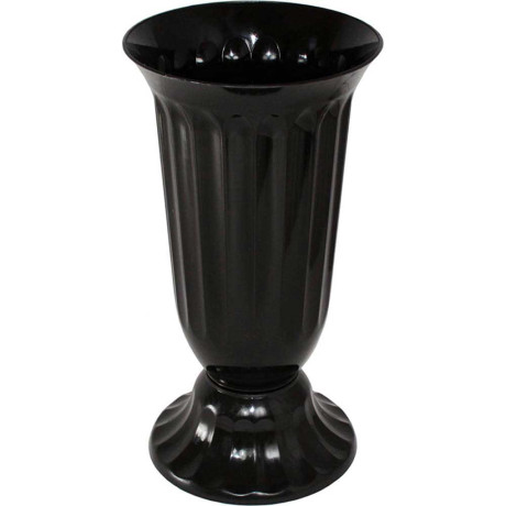 Вазон Флавия 2л черный Эльфпласт 283 х20