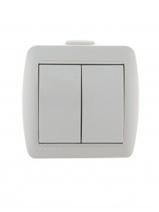 Lezard Ната выкл. ОУ 2 кл. 10А бел. (корпус PC) 710-0200-101