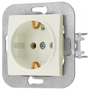 Bylectrica УЮТ мех. розетки земля, беж., (РС16-530 беж.)