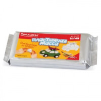 Пластичная масса д/моделир. и лепки BRAUBERG отвердевающая, 500 г, белая, , Таиланд, 224443