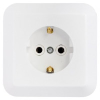 Bylectrica роз. СУ 1 мест., белый (земля, корп. ABS) РС16-201