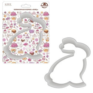 Форма кулинарная "Заяц" (кратность 3!!!) 17*11,5*2,5см 8-146 Мультидом