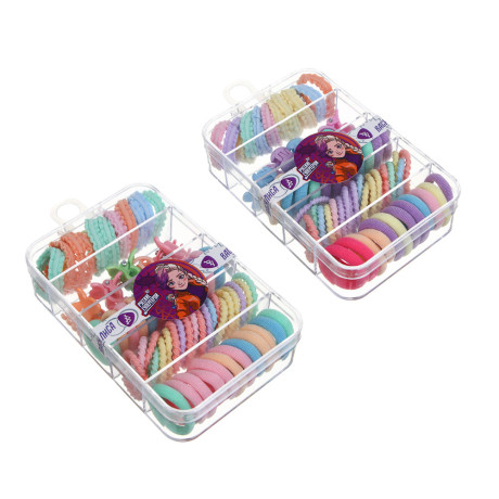 Набор детских аксессуаров для волос BY Русские супергерои: резинки и крабики, разноцветные