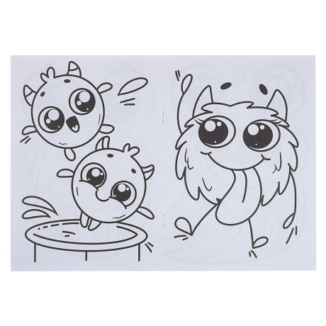 ПРОФ-ПРЕСС Раскраска с мелками, бумага, 16,5х23см, 16 стр, 5 дизайнов