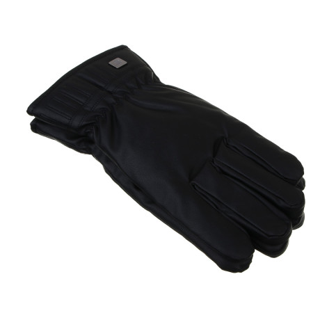 GALANTE Перчатки мужские контактные на подкладке, р.22-24, 100% полиэстер, черные, ОЗ25-24