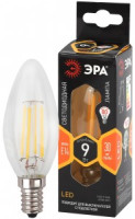 ЭРА F-LED свеча C35 E14 9W(770lm) 2700K 2K филамент (нитевидная) прозр. 100х35B35-9W-827-E14 2891