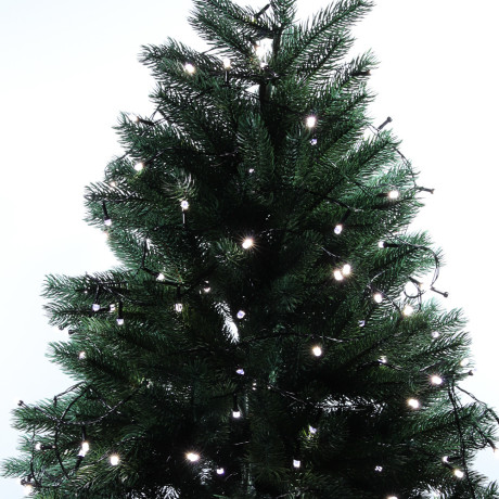 СНОУ БУМ Гирлянда эл. вьюн 30м, 300LED, белый, 8 режимов, ПВХ черный, 220В