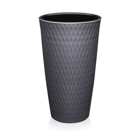 Кашпо Керама 15,5л графит Эльфпласт 583 х6