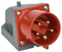 IEK вилка силовая CEE 525 стационарная 3Р+РЕ+N 32А 380В IP44 PSR52-032-4