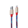 FORZA Кабель для зарядки Жар Птица Micro USB, 1м, 1.5А, кожаная оплётка, 4 цвета, пакет