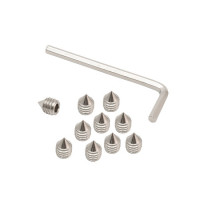 Комплект для фиксации дверных ручек (10 винтов M6*8,4 + шестигранник 3мм) Apecs