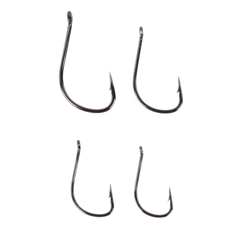 AZOR FISHING Набор крючков 10шт, карась, карп, №6,8,10,12, высокоуглеродистая сталь, черный никель