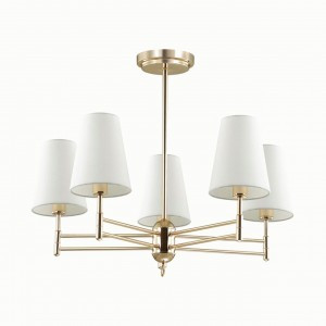 LUMION 4436/5C LN20 043 золотой/белый Люстра потолочная E14 5x40W 220V DORIS 640x500