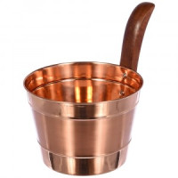 Бадья 4л, медь, 32029 Банные штучки