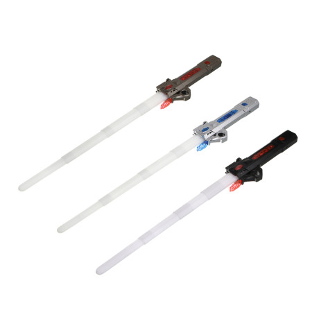 ИГРОЛЕНД Меч световой "Галактический воин", свет, звук, АКБ, USB, ABS, 37х12х5 см, 4 дизайна