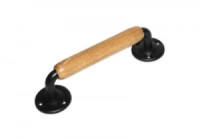 Домарт мод.13220мм дуб черная Ручка-скоба декоративная (10)