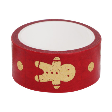 Набор декоративного скотча тм Сноубум, 3 шт, 1,5см x 3 м, бумага, 2 диз.