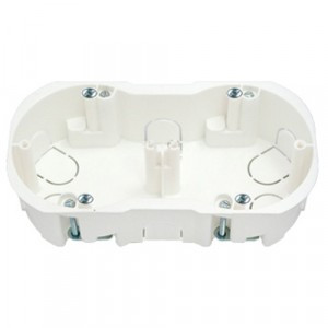 Bylectrica кор. уст. 2-х мест. с винтами для полых стен СУ 155х76х45,5мм К-219 исп.1