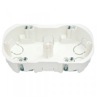 Bylectrica кор. уст. 2-х мест. с винтами для полых стен СУ 155х76х45,5мм К-219 исп.1