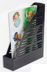 Вертикальный накопитель Attache 70мм (65) черный 4шт/упк 107621