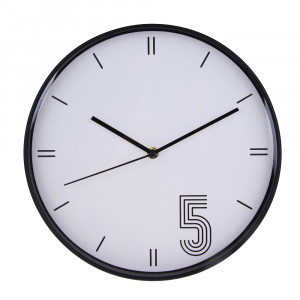 Часы настенные круглые, пластик, d30 см, 1xАА, арт08-29