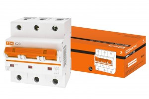 TDM автоматический выкл. ВА47-125 3P  20А 15кА х-ка С (4!) SQ0208-0075