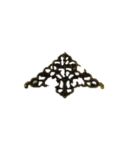 Декоративный элемент "Треугольник №3" 36х36х50мм, бронза