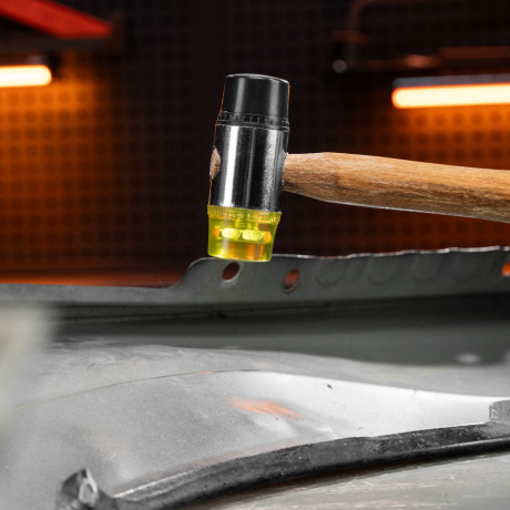 Молоток рихтовочный, бойки 35 мм, комбинированная головка, деревянная ручка Sparta