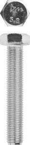Болт ЗУБР "МАСТЕР" с 6-тигр. головкой, ГОСТ 7798-70, кл. прочности 5.8, оцинк., M16x90мм, 5 кг