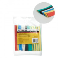 Stekker термоусадочная трубка ТУТ набор 12/6мм 10см мультиколор (уп 21шт,цена/уп) HST-1260-10M 39715